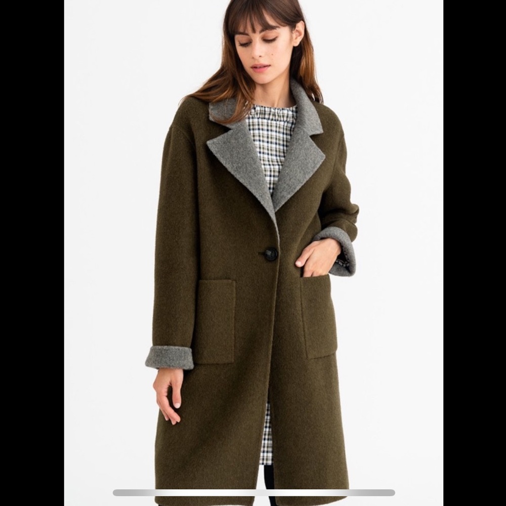 Petite Studio Rylie Coat Olive Grey